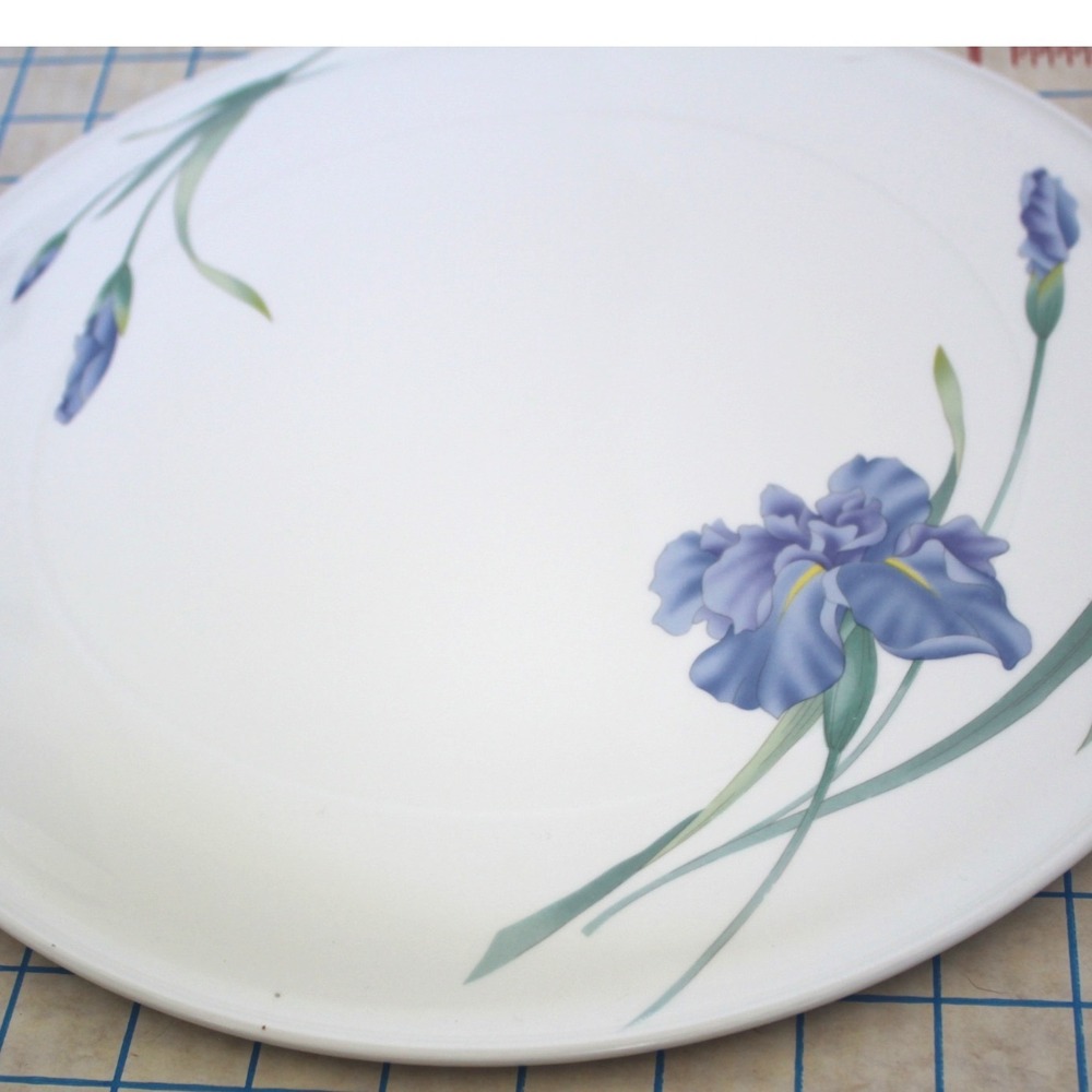 Christopher Stuart Iris Y1519 Bone China 12 inch Plate Serving Platter - Picture 4 of 8